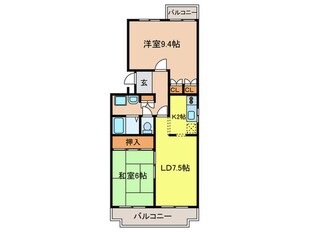 グリ－ンヒル小金台の物件間取画像